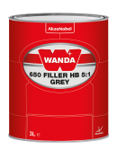 561025 Грунт-наполнитель Wanda 650 Filler HB 5:1 Grey (комплект) 3,6 л.