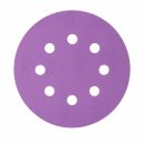 Круг HANKO  PP627 Purple Paper на бумажной основе 125мм 8отв. Р800 (100шт)