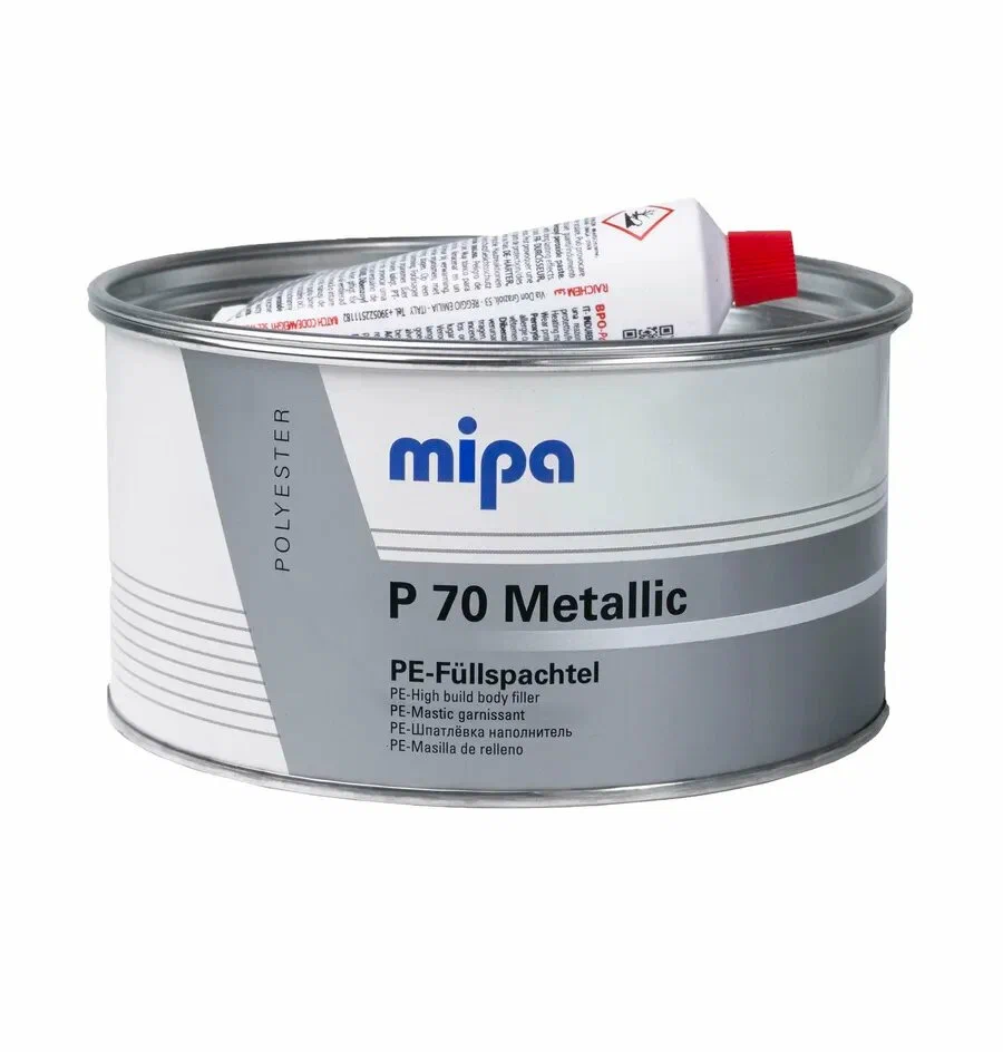 Шпатлевка-наполнитель Mipa P 70 Metallic PE-Fullspachtel с Алюминием 1 кг