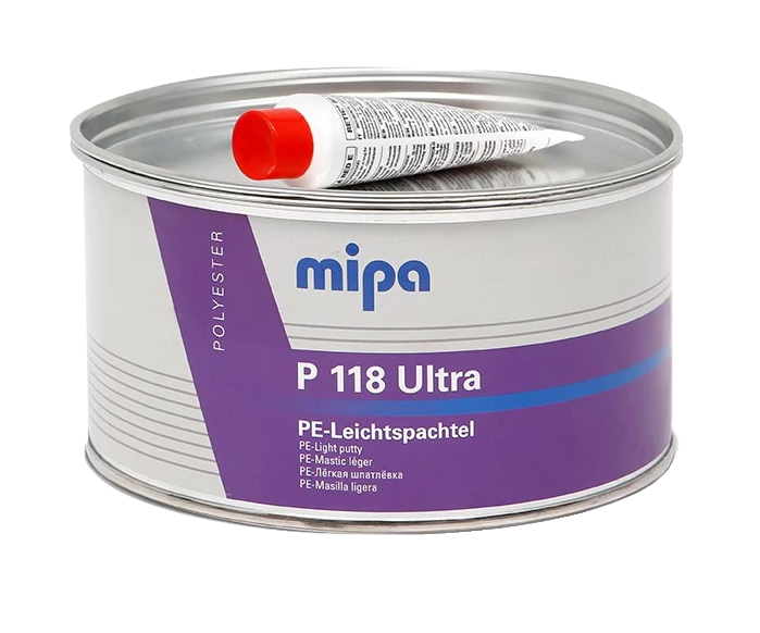 Шпатлевка Mipa P 118 легкая универсальная Ultra PE-Leichtspachtel,1л (зелёная)