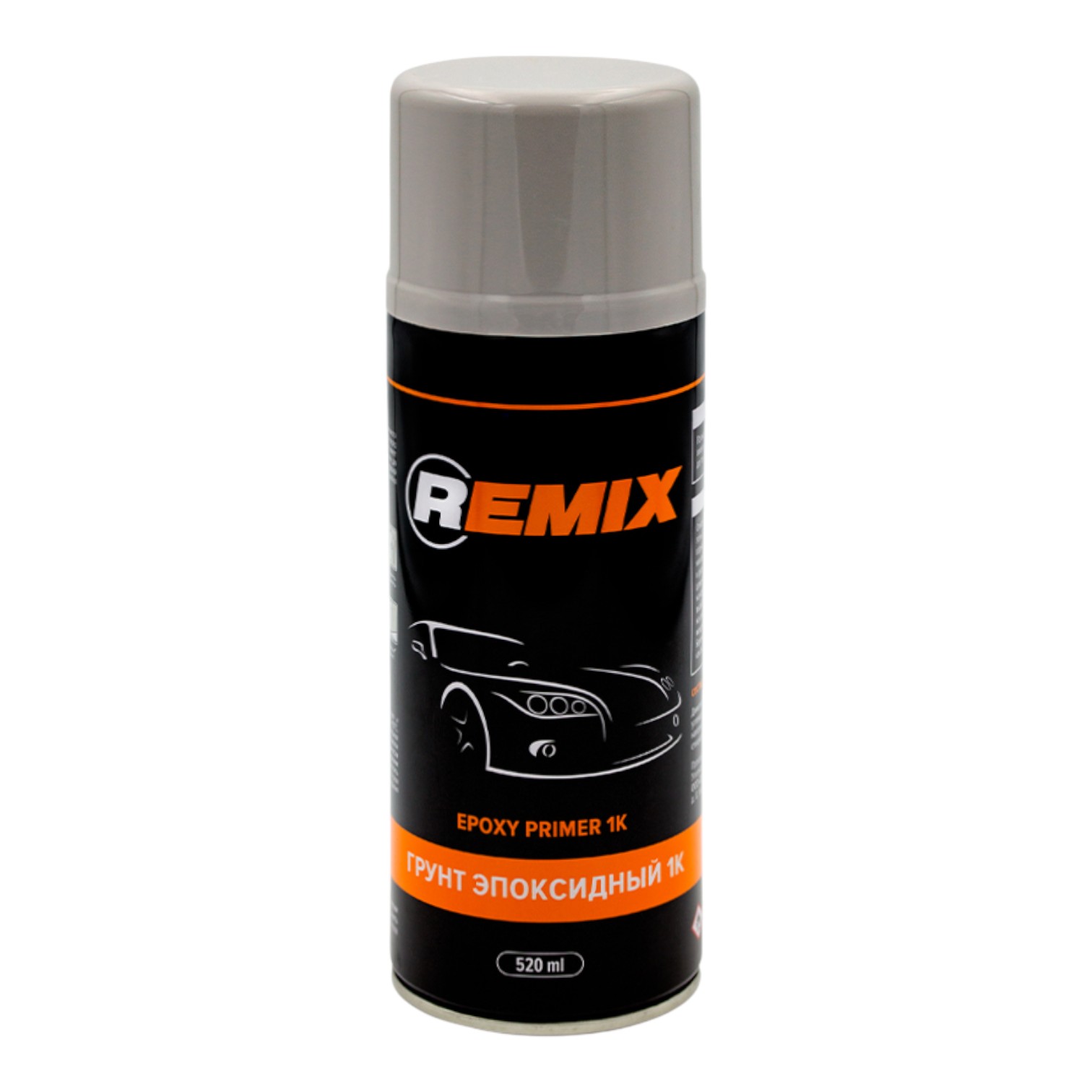 грунт эпоксидный аэрозольный EPOXY PRIMER 1K REMIX 520мл светло-серый