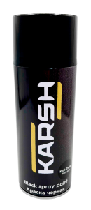 Эмаль акриловая Karsh акриловая чёрная глянцевая Black gloss400мл аэрозоль