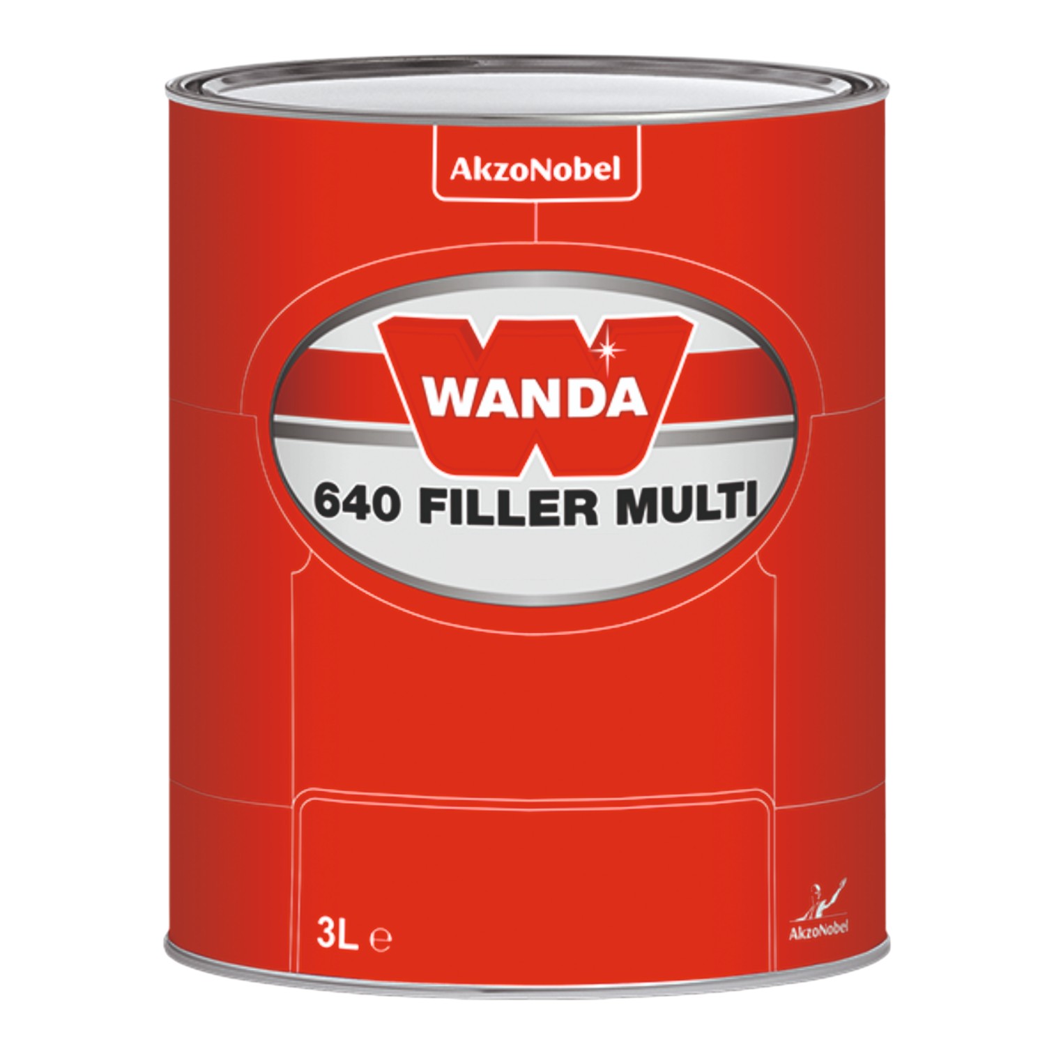 561012 Грунт-выравниватель универсальный Wanda 640 Filler Multi Black 3 л.